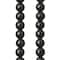 8mm Black Round Glass Beads by Bead Landing™